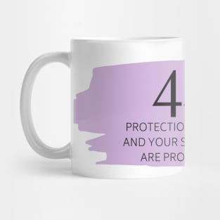 444 Angel Number purple Mug